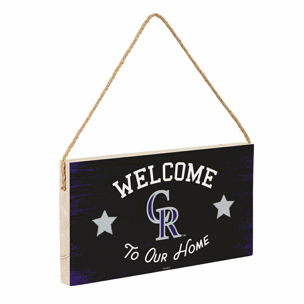 Colorado Rockies Wood Wall Sign, 6x11 - MLB Home