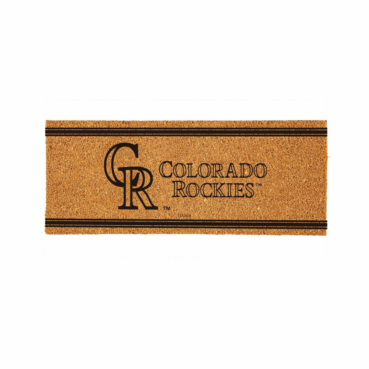 Colorado Rockies Extra Large One Color Coir Mat, 60"x24" - MLB