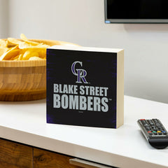 Colorado Rockies Plock, Down Home Fans, 6x6 - MLB Home