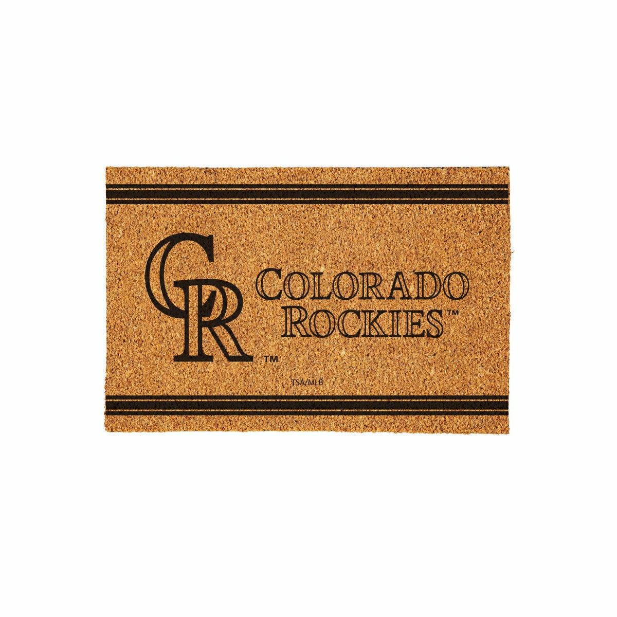 Colorado Rockies Large One Color Coir Mat, 36"x24" - MLB