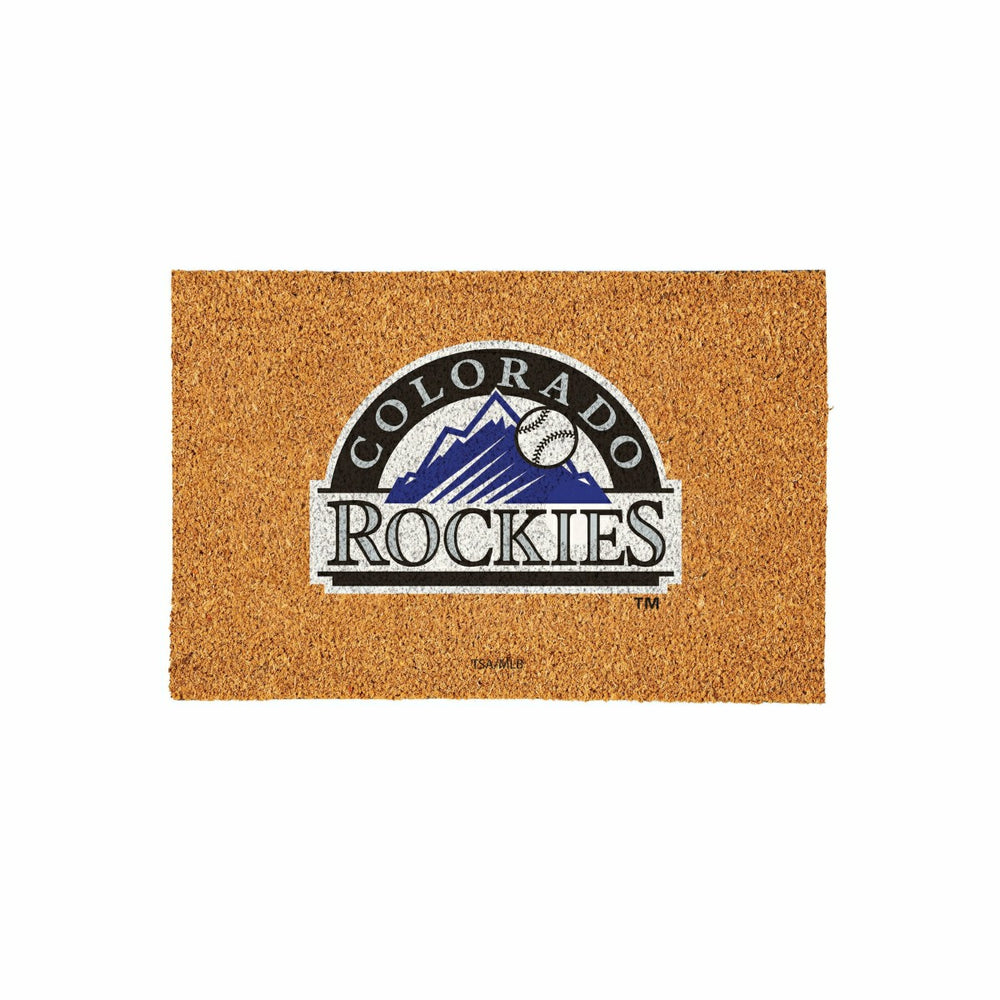 Colorado Rockies Large Full Color Coir Mat, 36"x24" - MLB