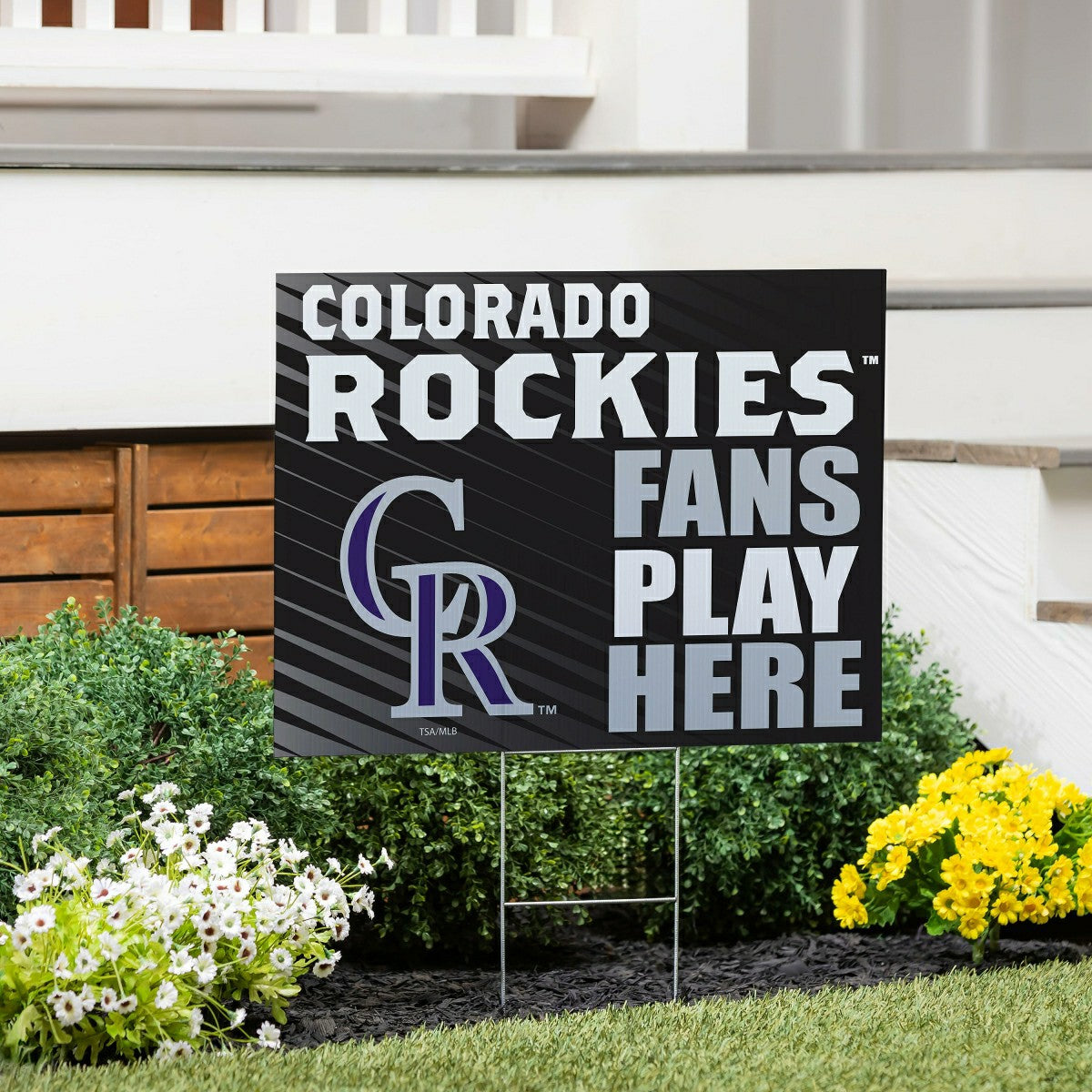 Colorado Rockies Coroplast Yard Sign "Fans Play Here" - MLB Home