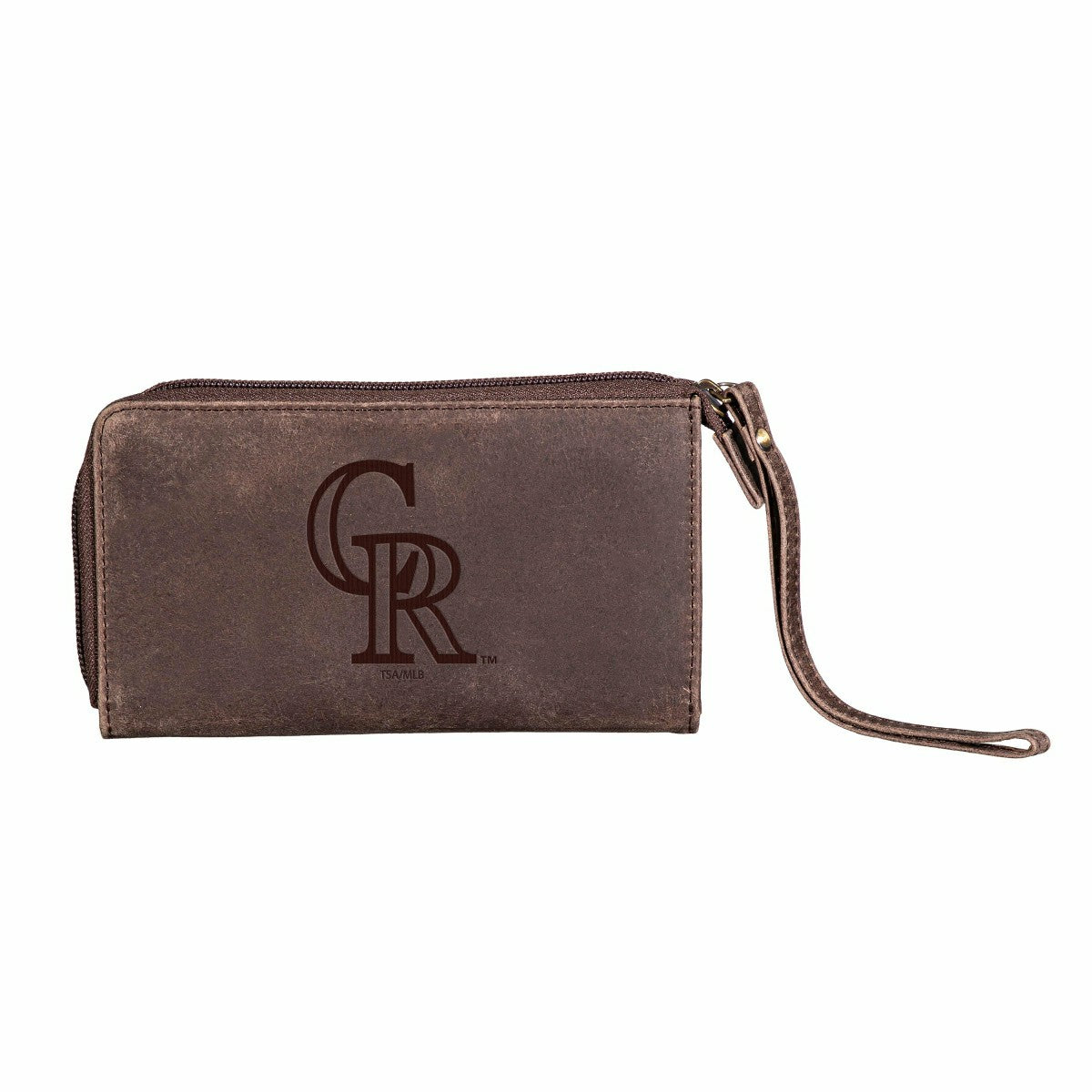 Colorado Rockies Wristlet Wallet Brown - MLB Home