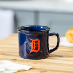 Detroit Tigers Ceramic Camp Cup with Enamel Finish, 14oz - MLB Home