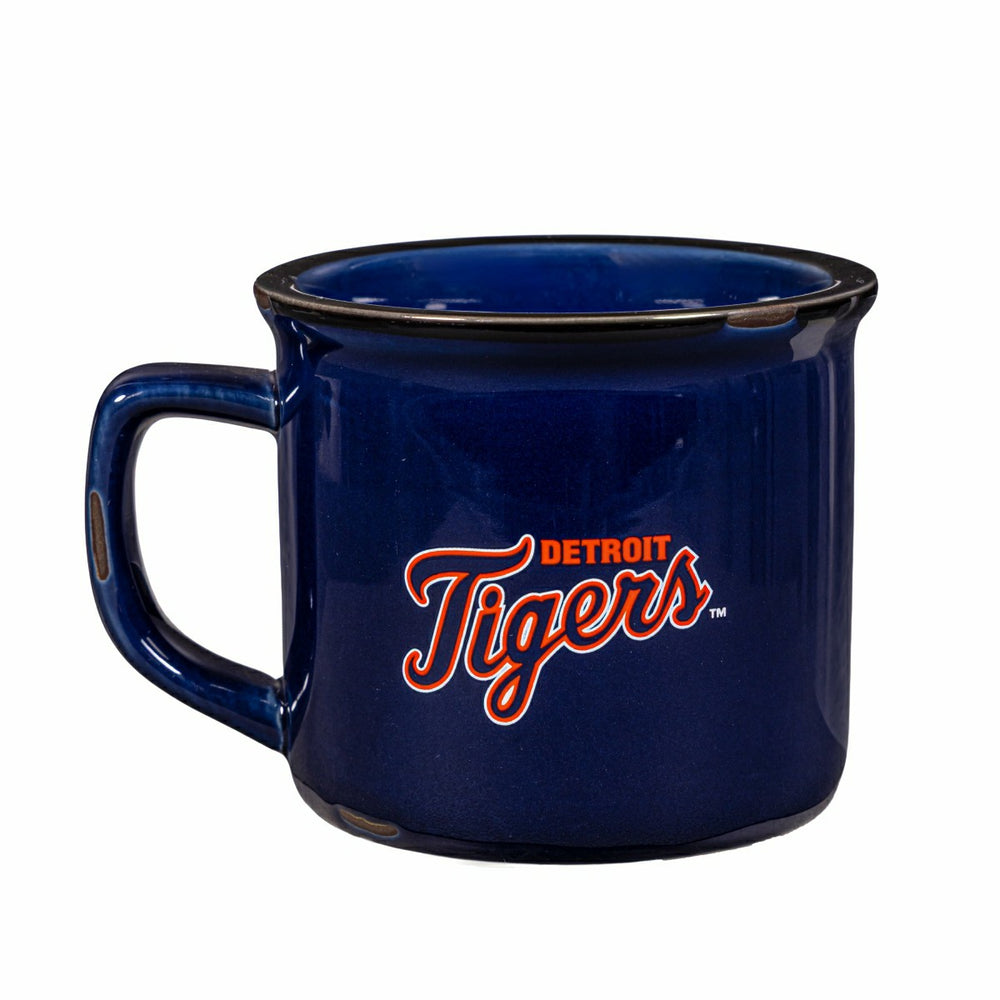 Detroit Tigers Ceramic Camp Cup with Enamel Finish, 14oz - MLB Home