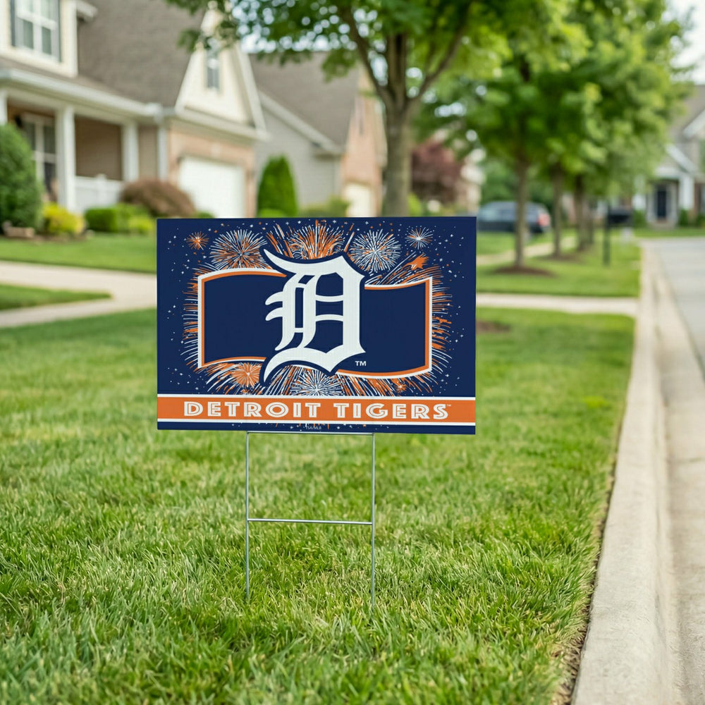 Detroit Tigers Yard Sign, Patriotic - MLB Home
