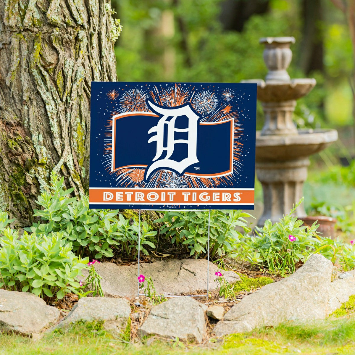 Detroit Tigers Yard Sign, Patriotic - MLB Home