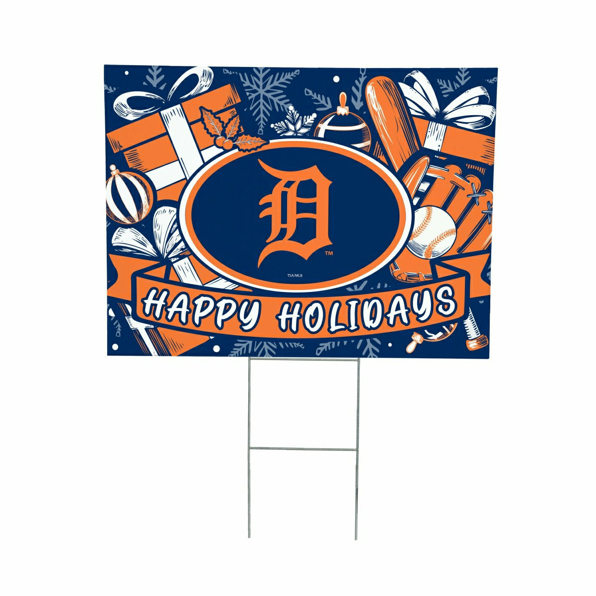Detroit Tigers Yard Sign, Holiday - MLB Home