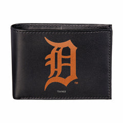Detroit Tigers Black Bi-Fold Embroidered Wallet w/ RFID Blocking - MLB Home