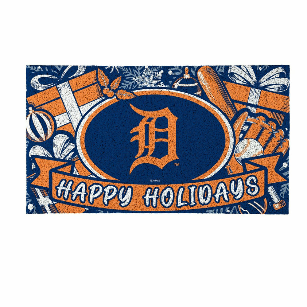 Detroit Tigers Holiday PVC Mat, 28"x16" - MLB