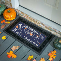 Detroit Tigers Flocked Coir Halloween Sassafras Switch Mat, 22"x10" - MLB