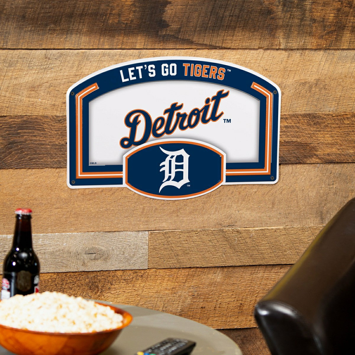 Detroit Tigers USA Embossed Steel Wall Sign, 11" x 17" - MLB Home