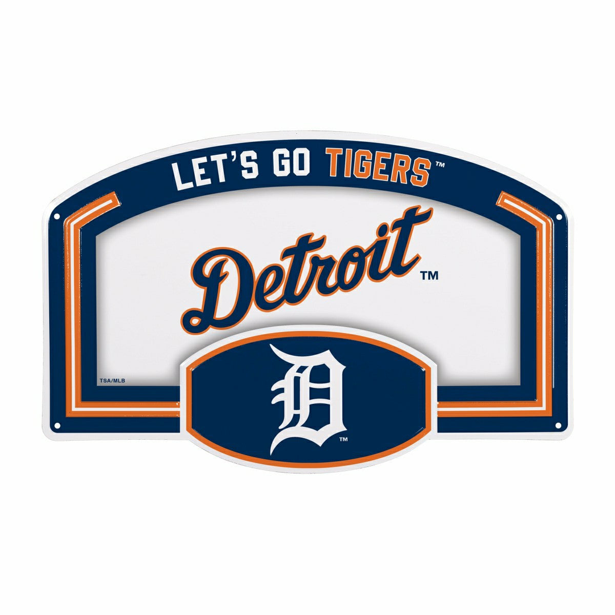 Detroit Tigers USA Embossed Steel Wall Sign, 11" x 17" - MLB Home