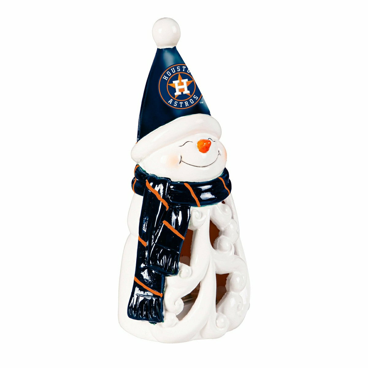 Houston Astros Snowman LED Statuary, 8" - MLB Home