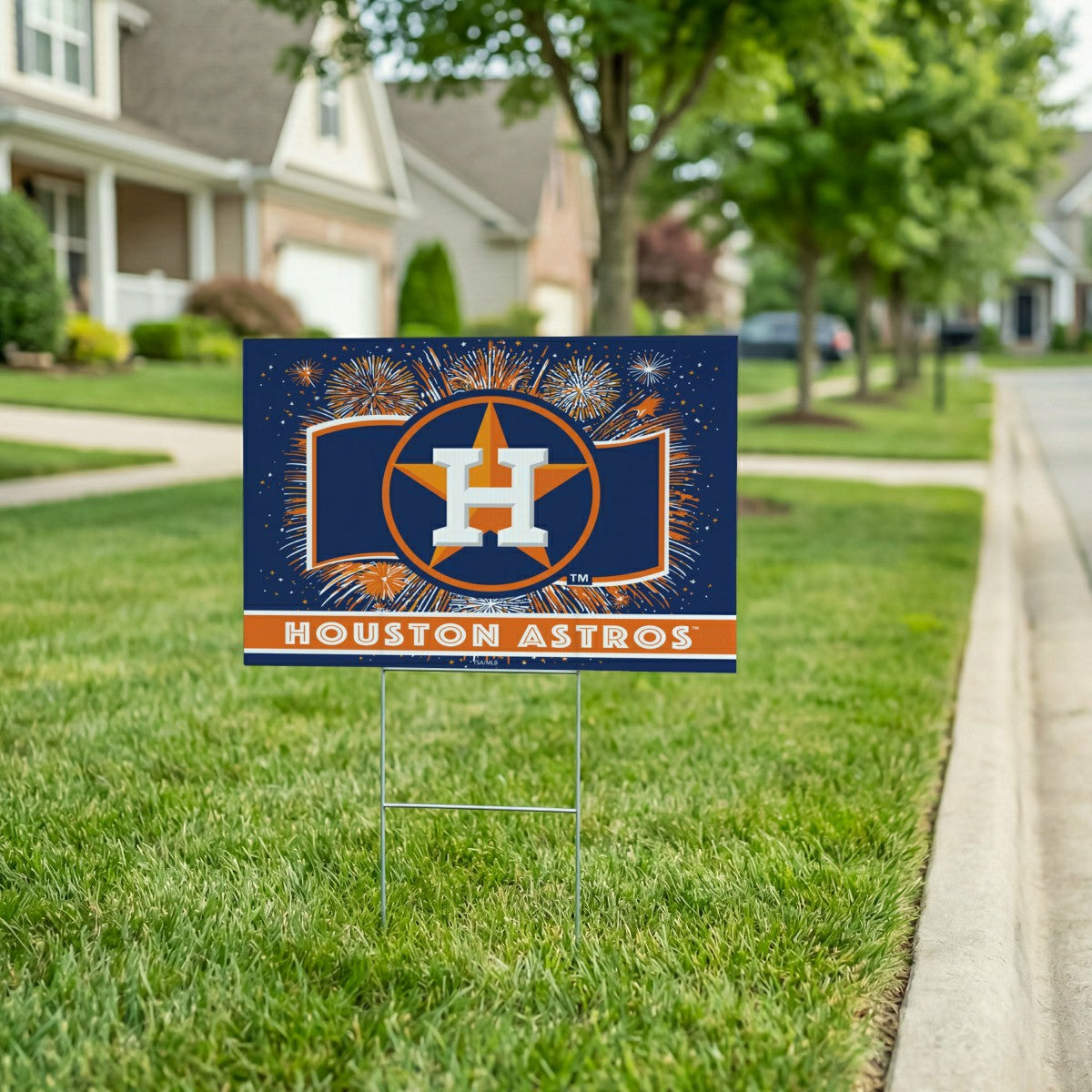 Houston Astros Yard Sign, Patriotic - MLB Home