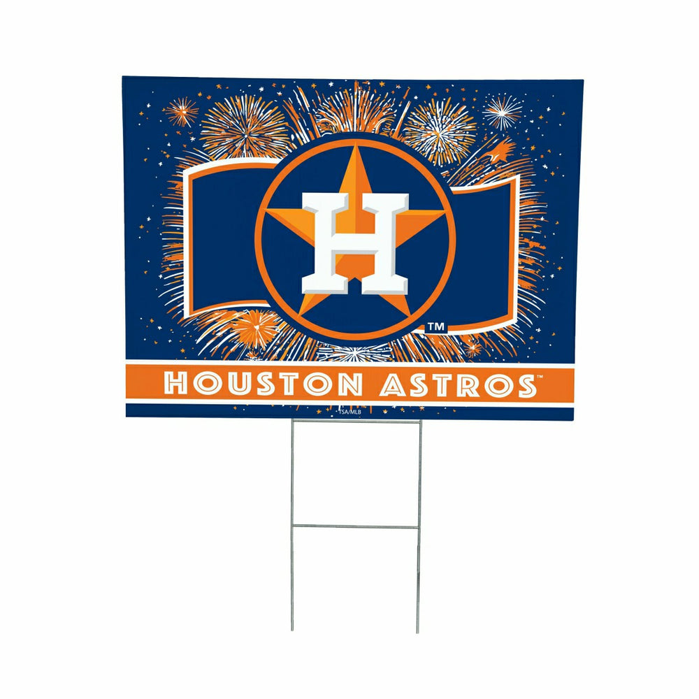 Houston Astros Yard Sign, Patriotic - MLB Home