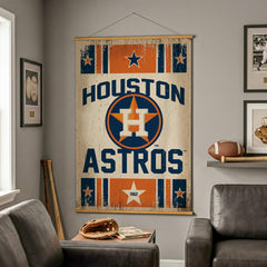 Houston Astros, Canvas Wall Tapestry, Large, 54x36 - MLB Home