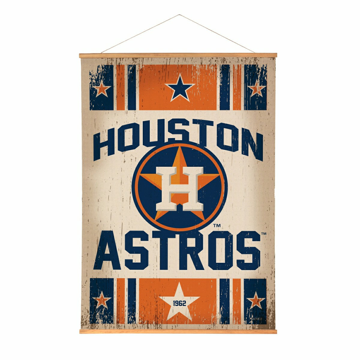Houston Astros, Canvas Wall Tapestry, Large, 54x36 - MLB Home