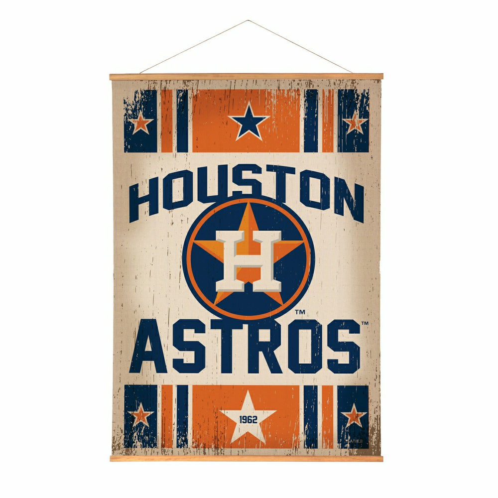 Houston Astros, Canvas Wall Tapestry, Large, 54x36 - MLB Home