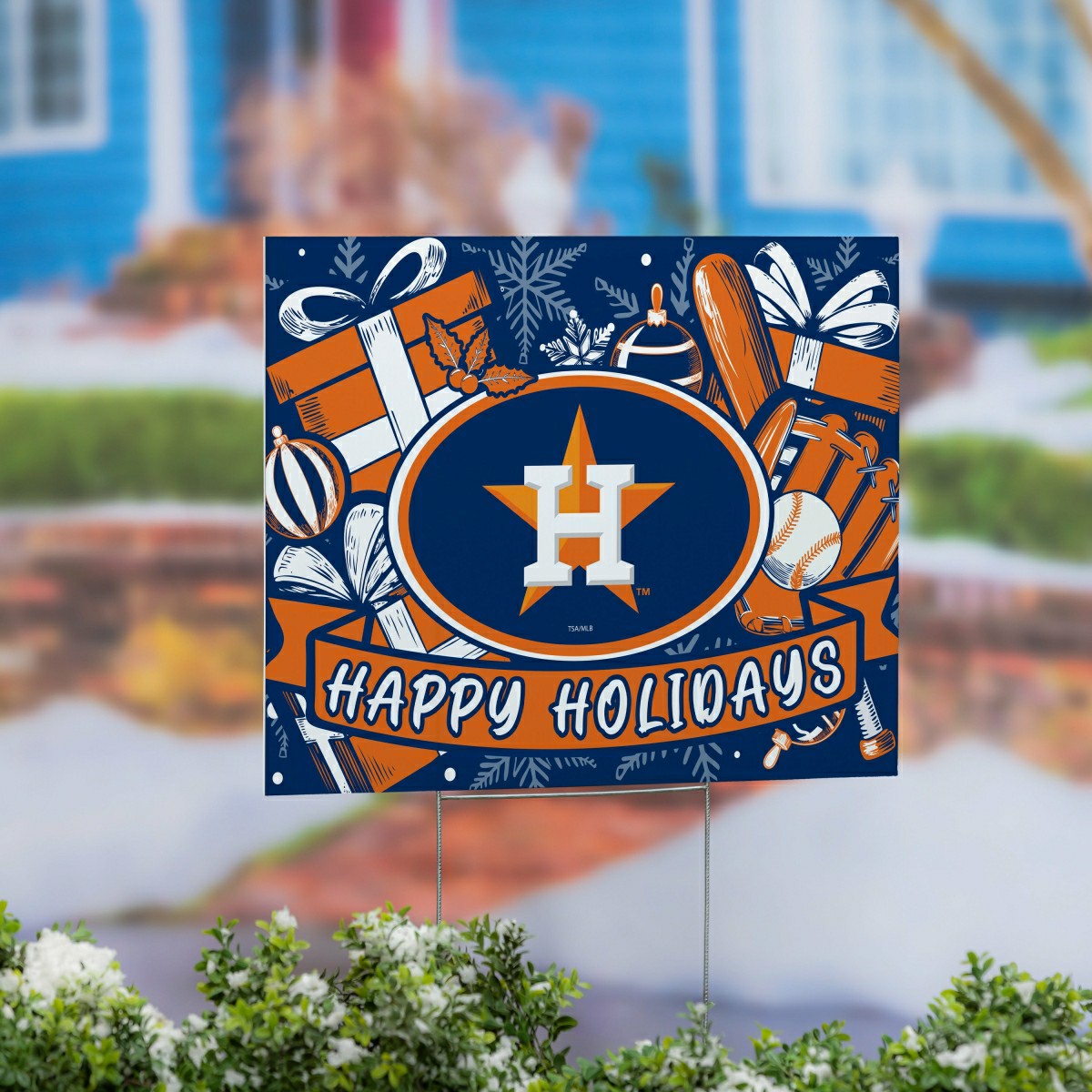 Houston Astros Yard Sign, Holiday - MLB Home