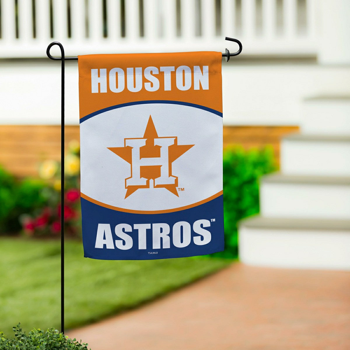 Houston Astros Suede Garden Flag - MLB Home