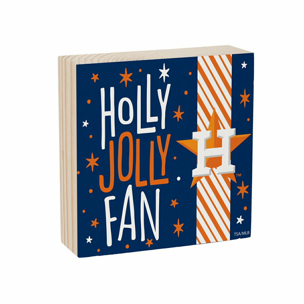 Houston Astros Block, Holiday, 6x6 - MLB Home