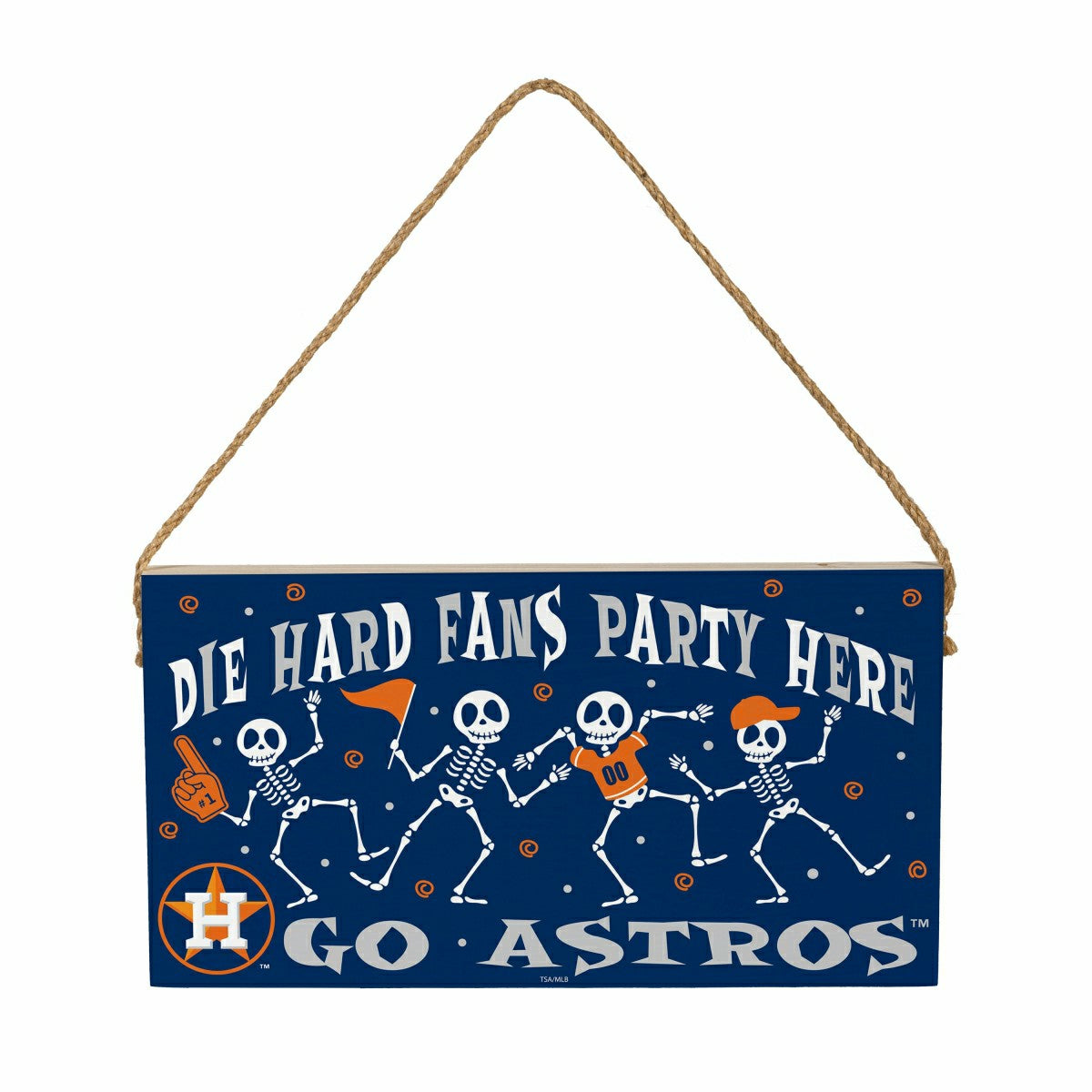 Houston Astros Halloween Wood Wall Sign, 6x11 - MLB Home