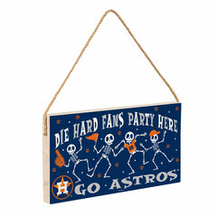 Houston Astros Halloween Wood Wall Sign, 6x11 - MLB Home