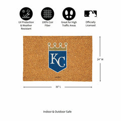 Kansas City Royals Large Full Color Coir Mat, 36"x24" - MLB