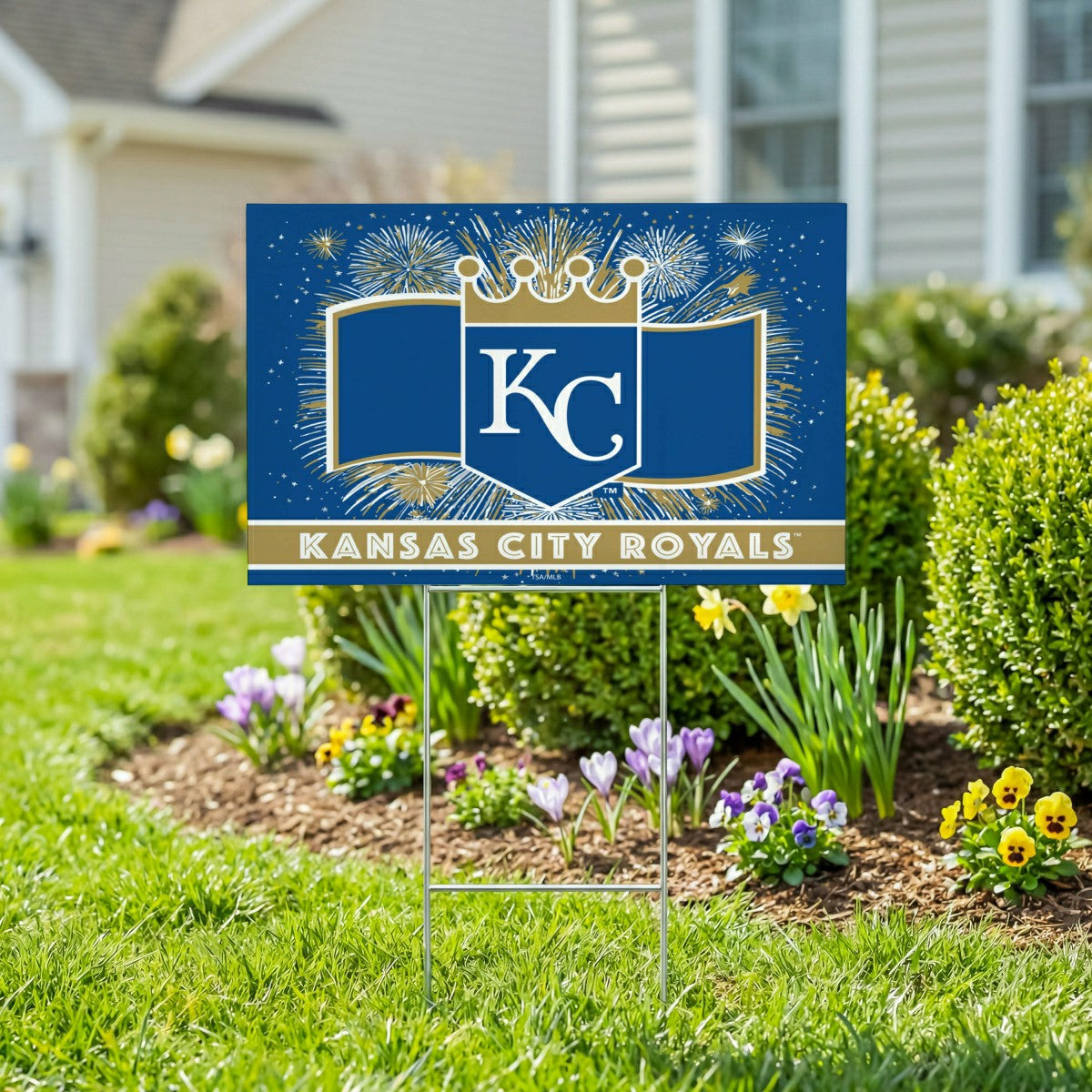 Kansas City Royals Yard Sign, Patriotic - MLB Home
