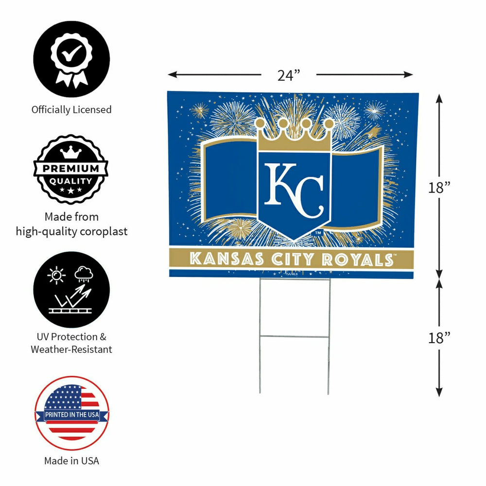 Kansas City Royals Yard Sign, Patriotic - MLB Home
