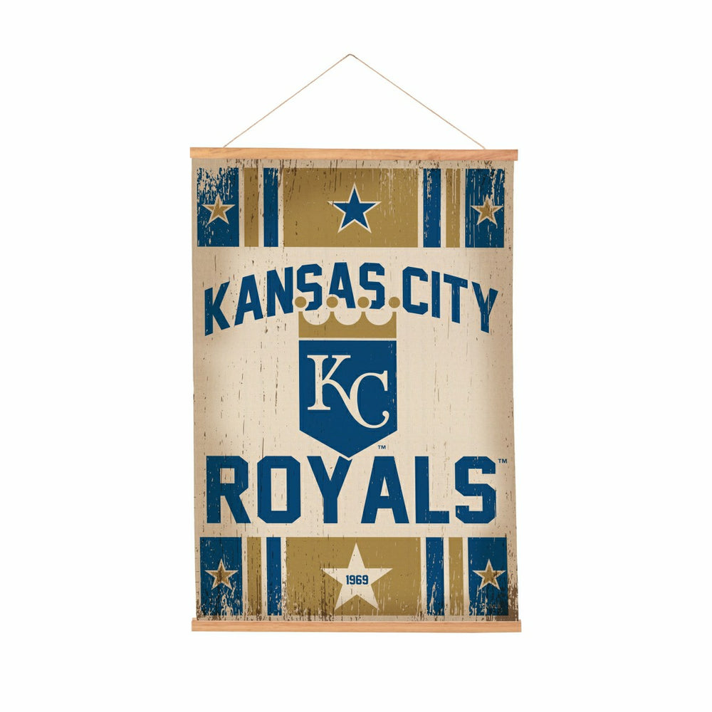 Kansas City Royals, Canvas Wall Tapestry, Medium, 36x24 - MLB Home