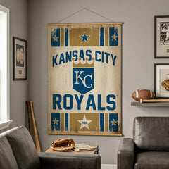 Kansas City Royals, Canvas Wall Tapestry, Large, 54x36 - MLB Home