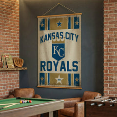 Kansas City Royals, Canvas Wall Tapestry, Large, 54x36 - MLB Home