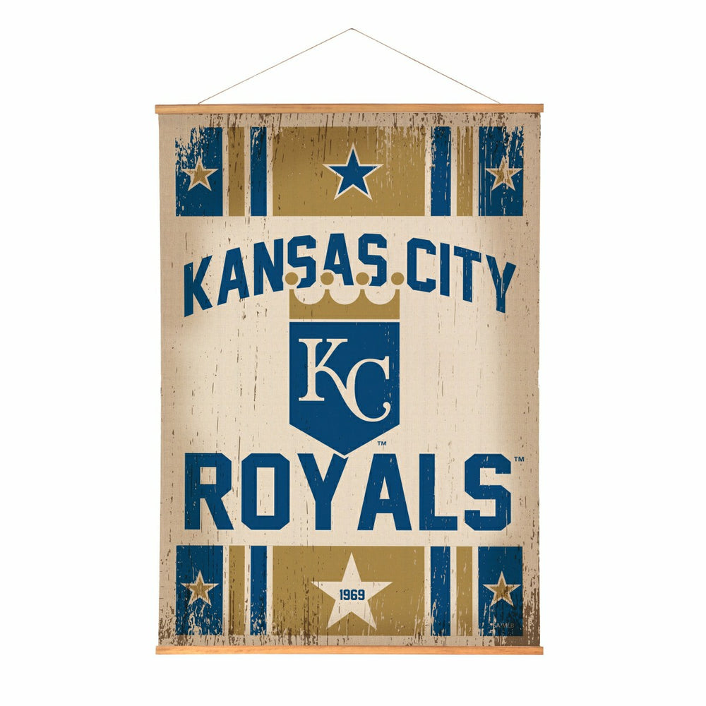 Kansas City Royals, Canvas Wall Tapestry, Large, 54x36 - MLB Home