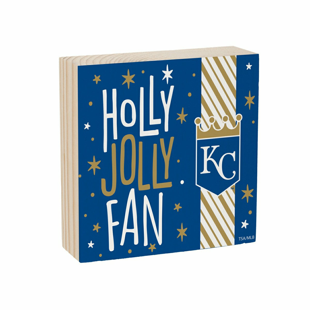 Kansas City Royals Block, Holiday, 6x6 - MLB Home