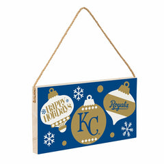 Kansas City Royals Holiday Wood Wall Sign, 6x11 - MLB Home