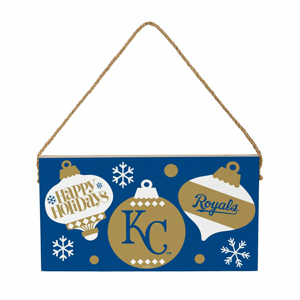 Kansas City Royals Holiday Wood Wall Sign, 6x11 - MLB Home