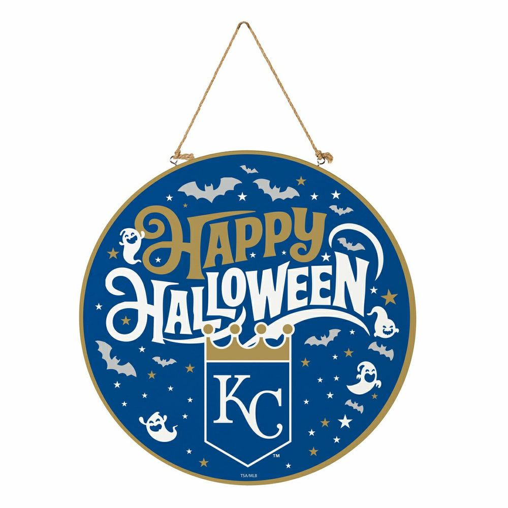 Kansas City Royals Halloween Round Door Décor with Hanging Rope, 18x18 - MLB Home