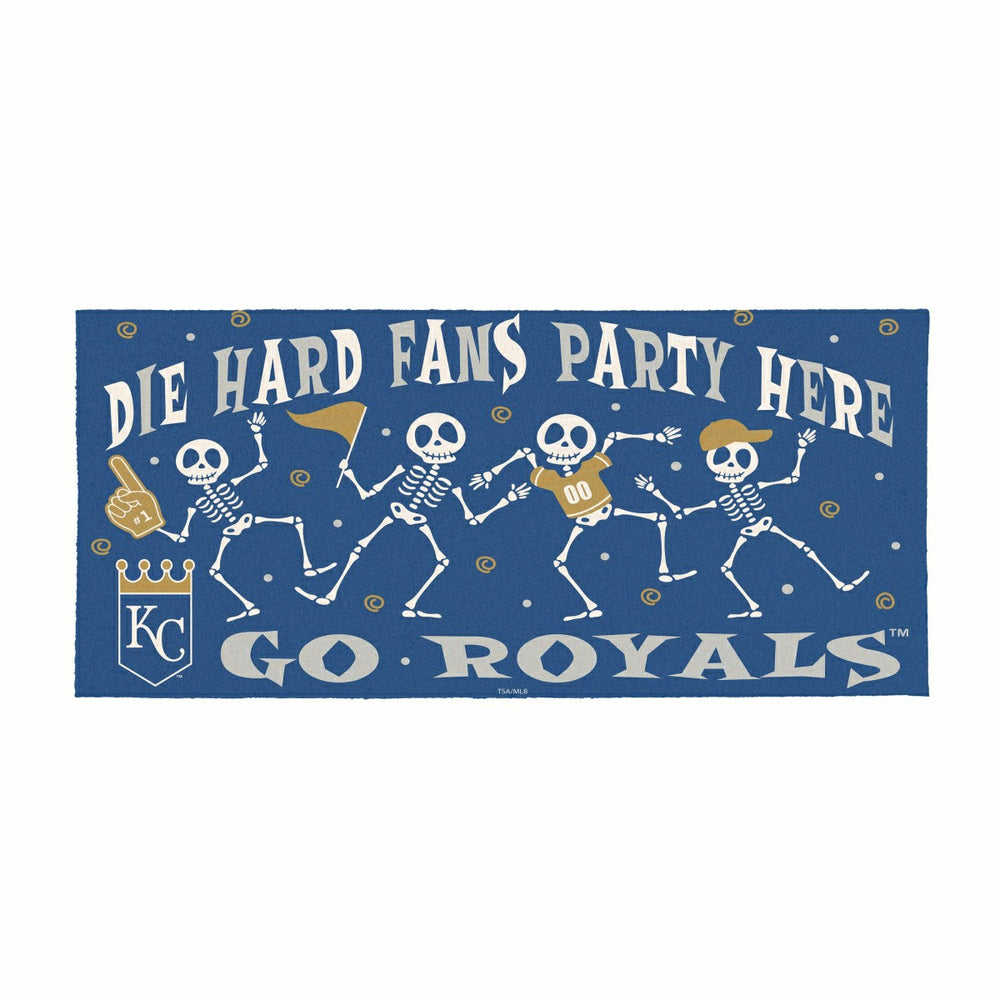 Kansas City Royals Flocked Coir Halloween Sassafras Switch Mat, 22"x10 - MLB