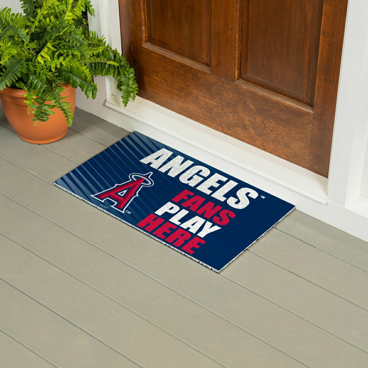 Los Angeles Angels Fan Mat, 28"x16" - MLB