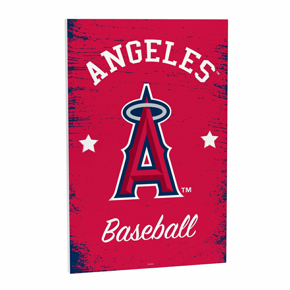 Los Angeles Angels Wood Wall Sign, 16x24 - MLB Home