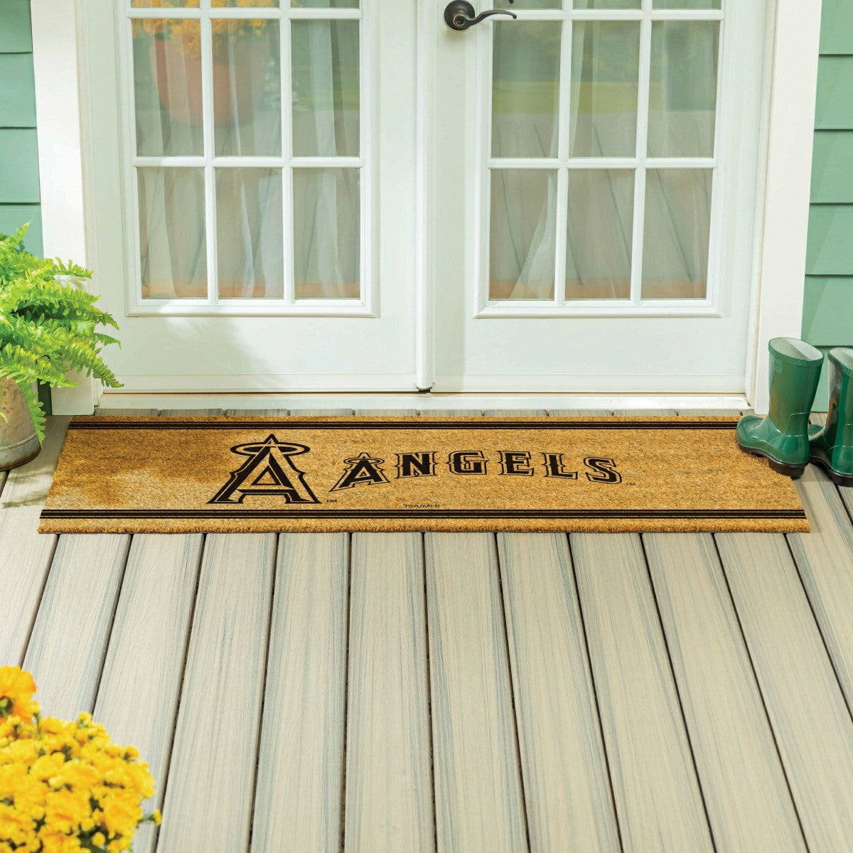 Los Angeles Angels Extra Large One Color Coir Mat, 60"x24" - MLB