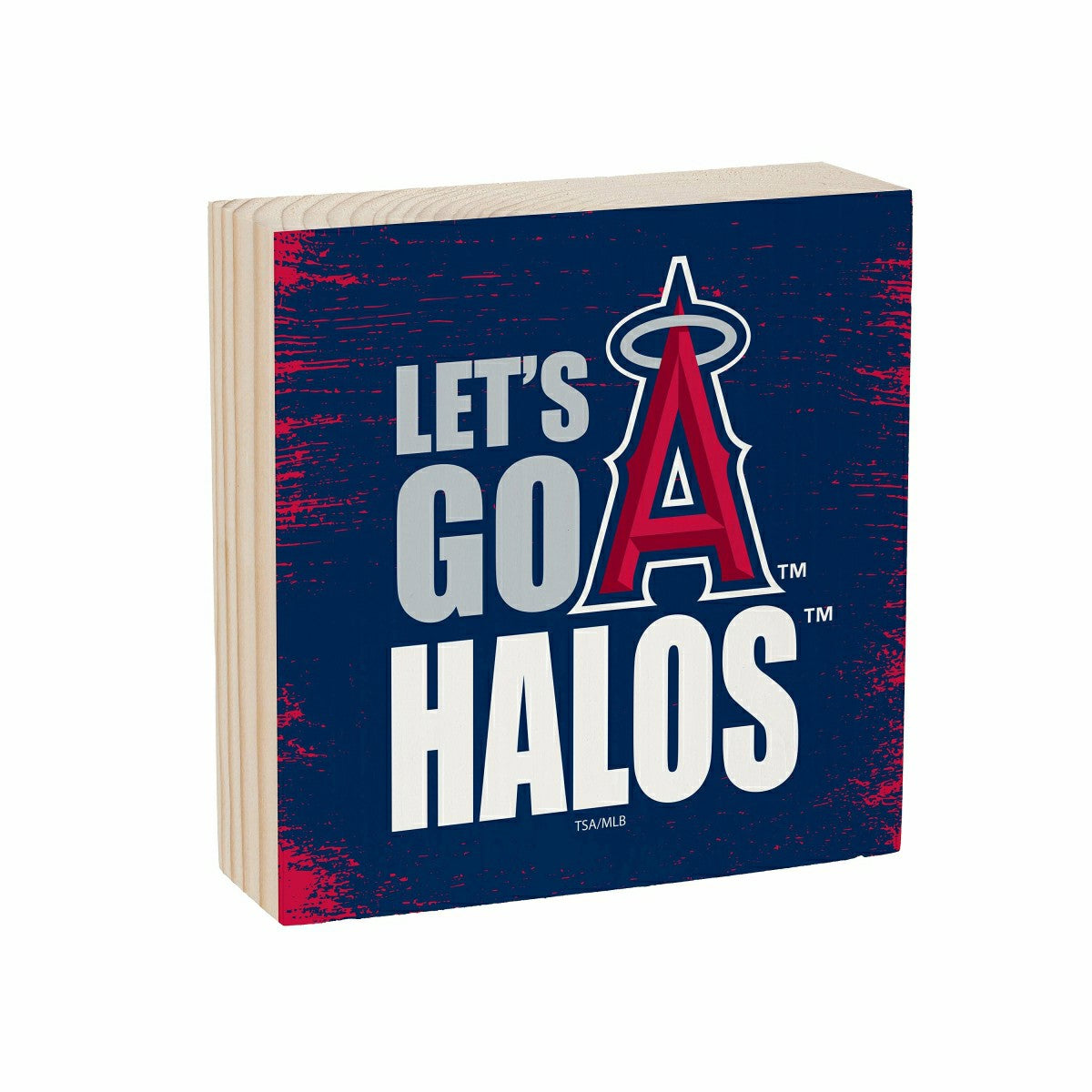 Los Angeles Angels Plock, Down Home Fans, 6x6 - MLB Home