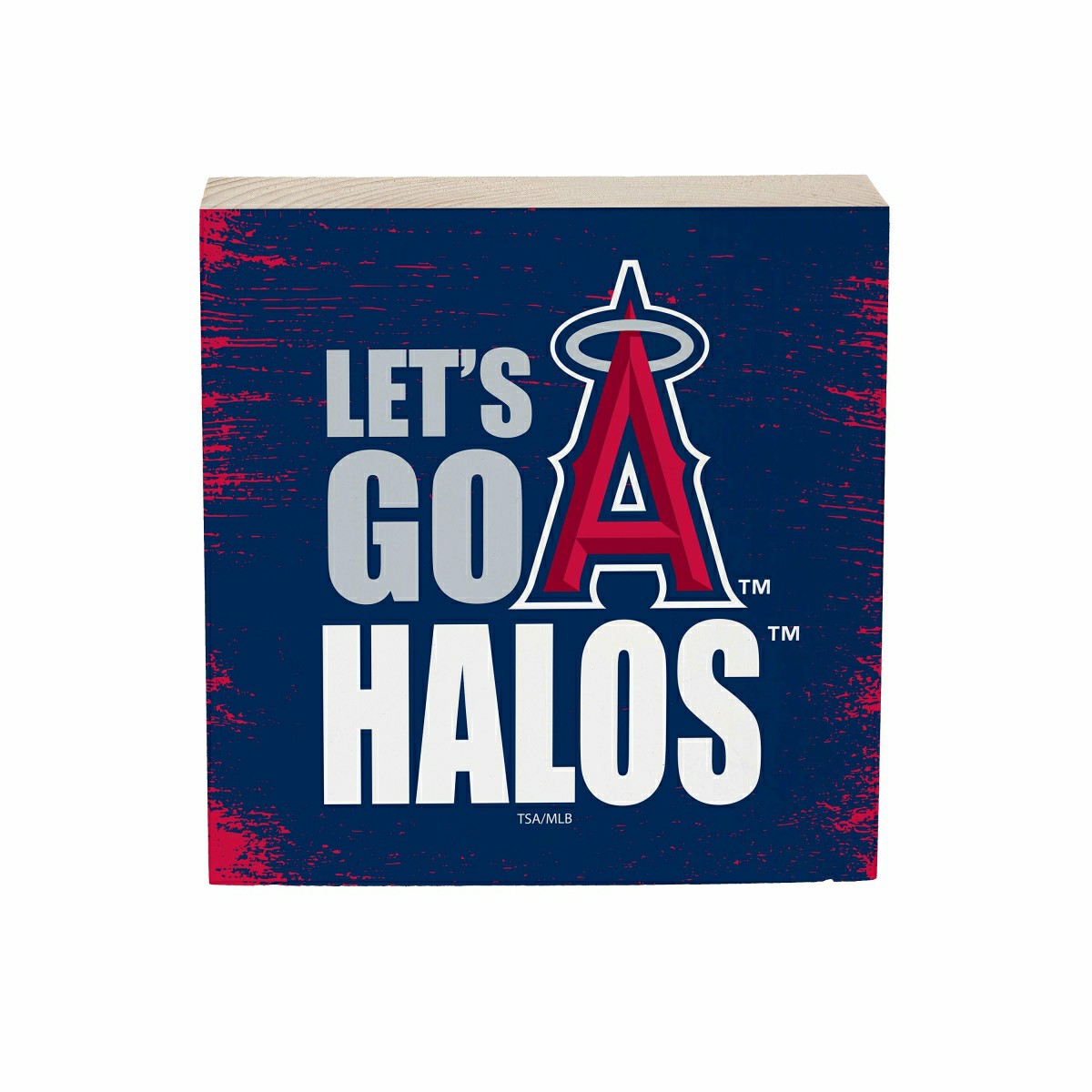 Los Angeles Angels Plock, Down Home Fans, 6x6 - MLB Home