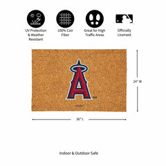 Los Angeles Angels Large Full Color Coir Mat, 36"x24" - MLB