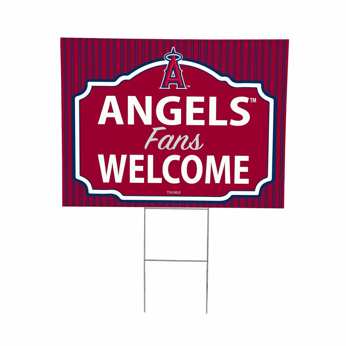 Los Angeles Angels Coroplast Yard Sign, "Fans Welcome" - MLB Home