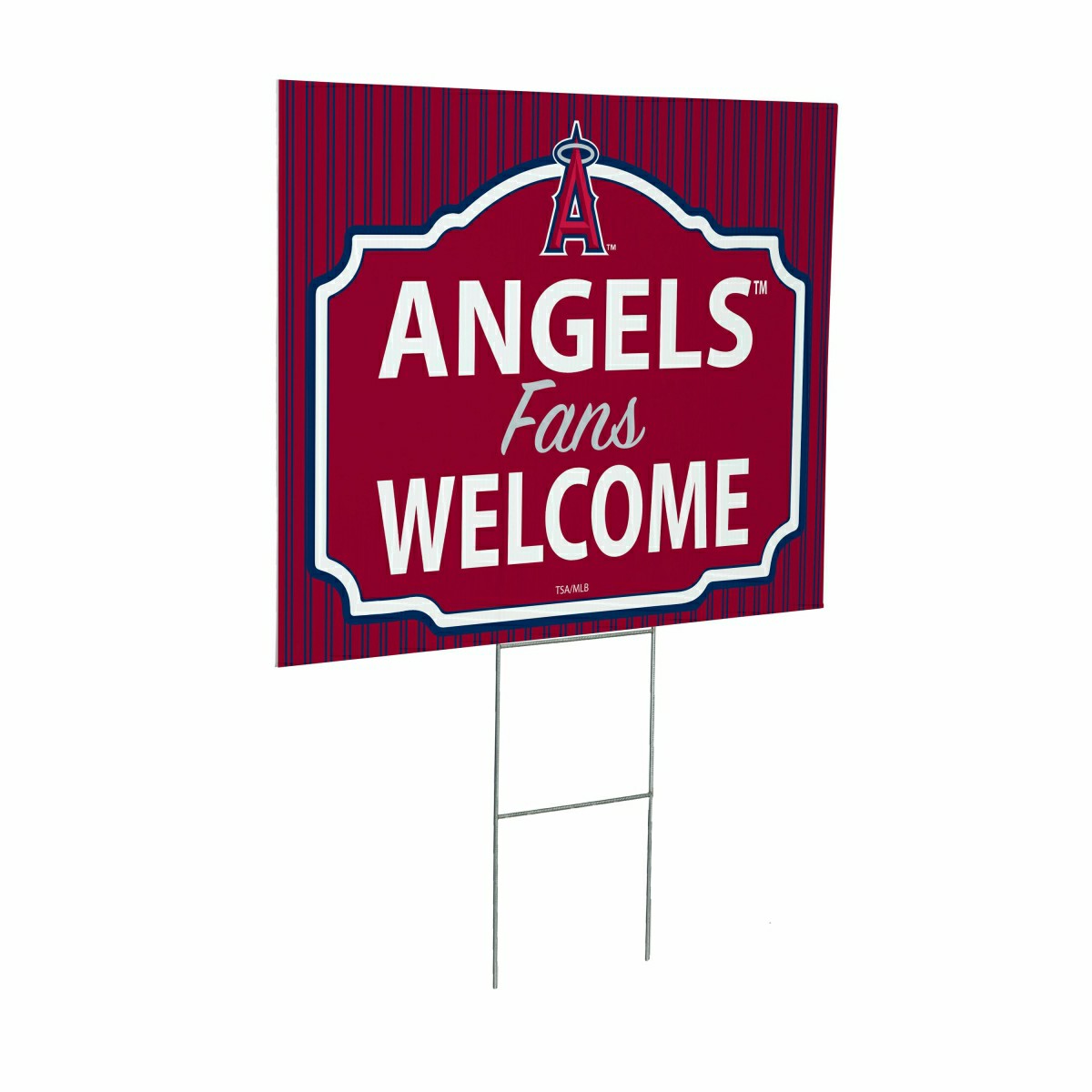 Los Angeles Angels Coroplast Yard Sign, "Fans Welcome" - MLB Home