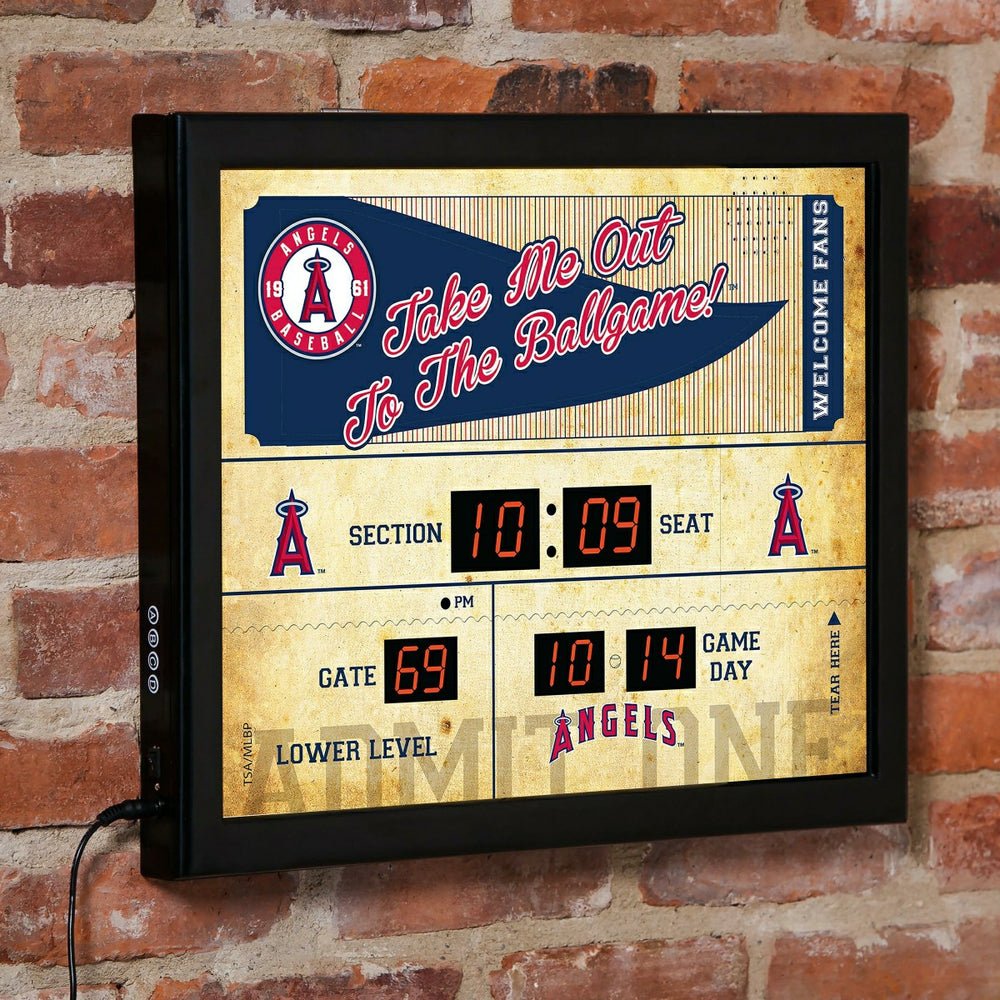Scoreboard Wall Clock, Los Angeles Angels - MLB Home