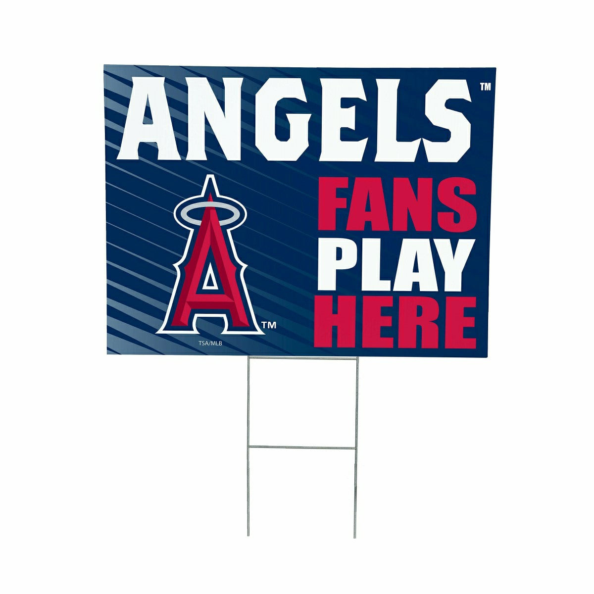 Los Angeles Angels Coroplast Yard Sign "Fans Play Here" - MLB Home